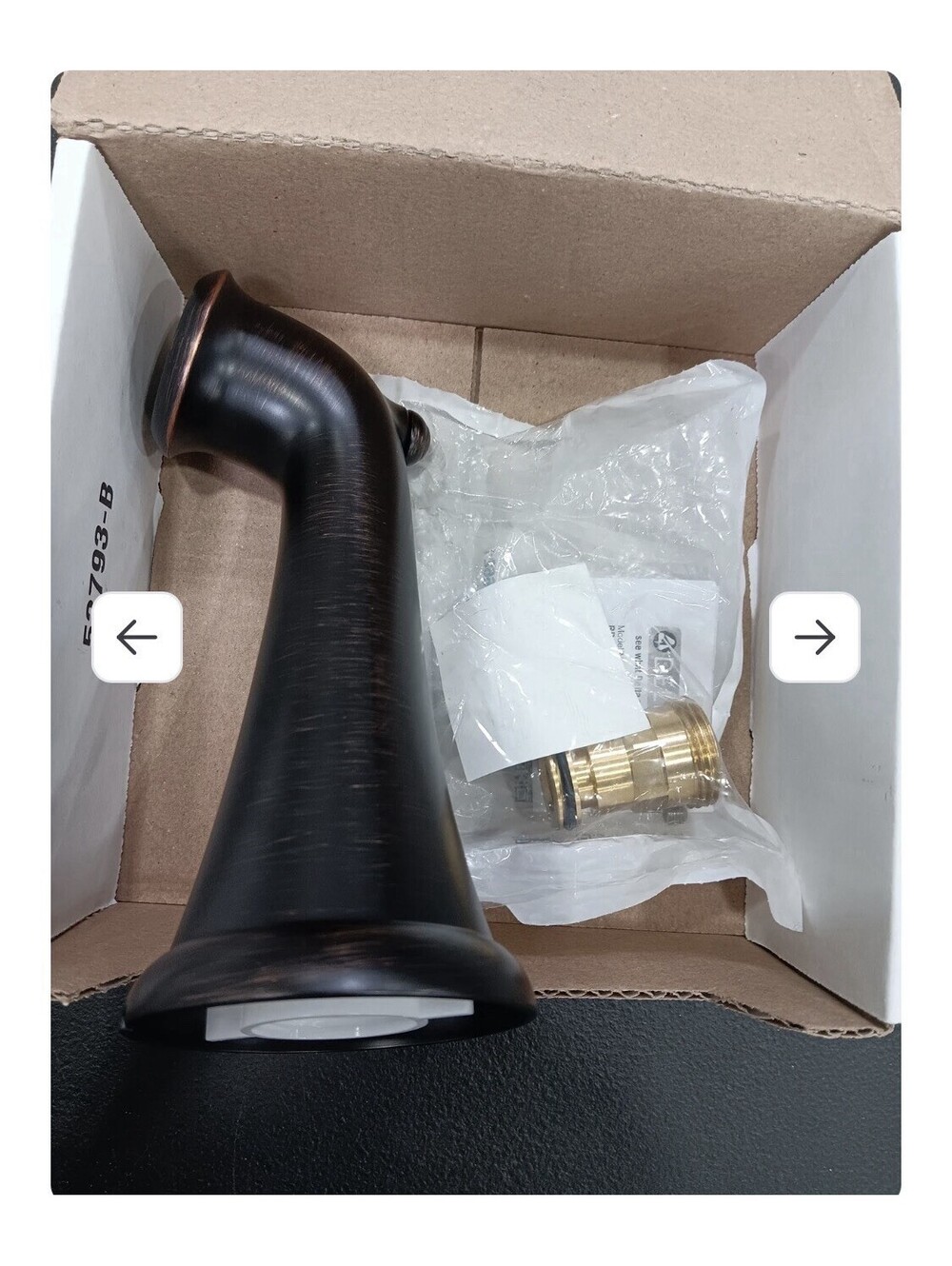 Delta Faucet RP43028RB Non-Diverter Tub Spout, Venetian Bronze, 0.5